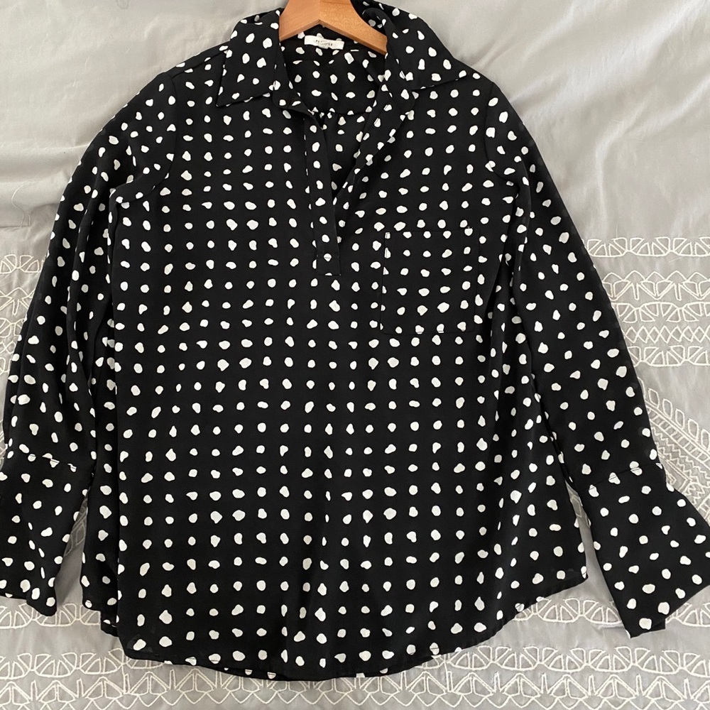 Polka dot blouse